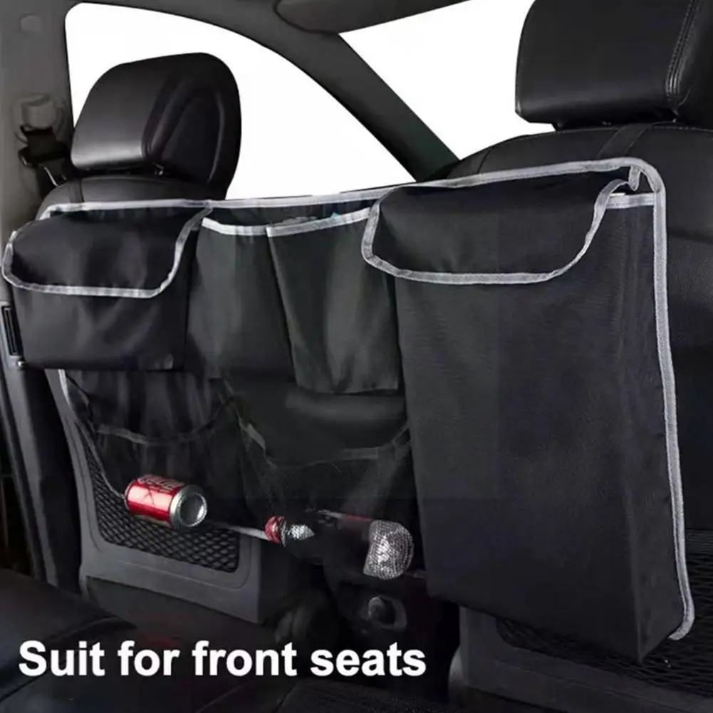 

Car Oxford Cloth Storage Bag Net Pocket Trunk Hanging Organizer Automobile Back Net Adjustable Black Trunk Back M6d6