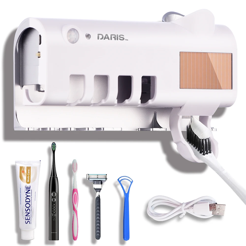 Держатель для зубной щетки SDARISB на солнечной энергии двухслойный стерилизатор