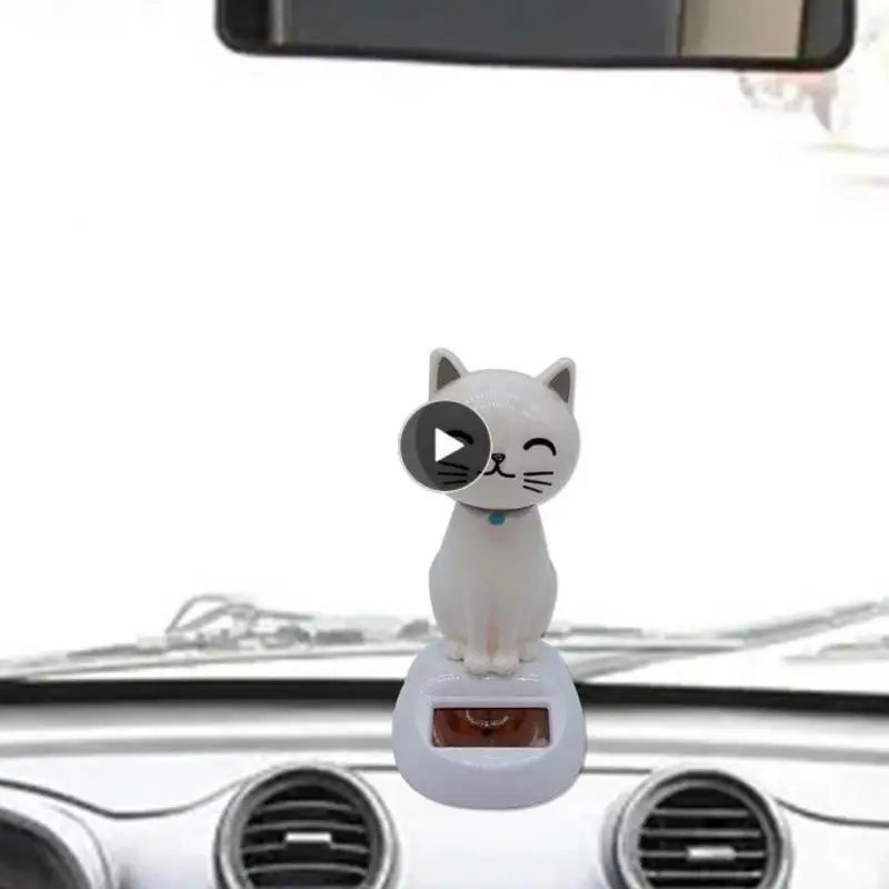 

Swinging Cat Solar Solar Power Supply Solar Swing Doll Lovely Cute Cat Statue Car Interior Accessories Solar Dancing Toy Durable