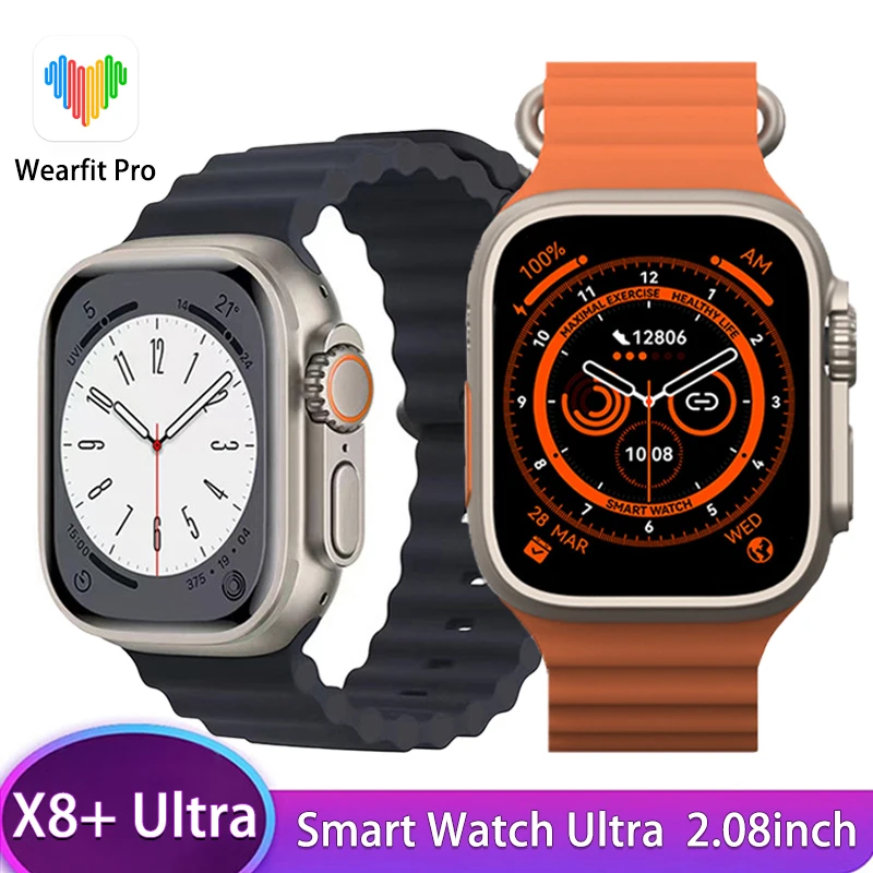 

2.08 Inch 49mm Smartwatch Bluetooth Call NFC Waterproof Fitness Watches Wireless Charging Smart Watch for Men Women