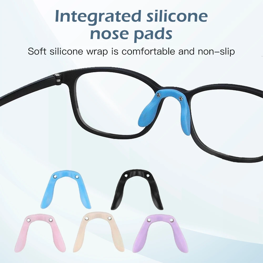 

1pc Silicone U-Shaped Eyeglass Soft Nose Pads Anti-Slip Insert Nose Pad Conjoined Nose Bridge Brackets New Glasses Accessories