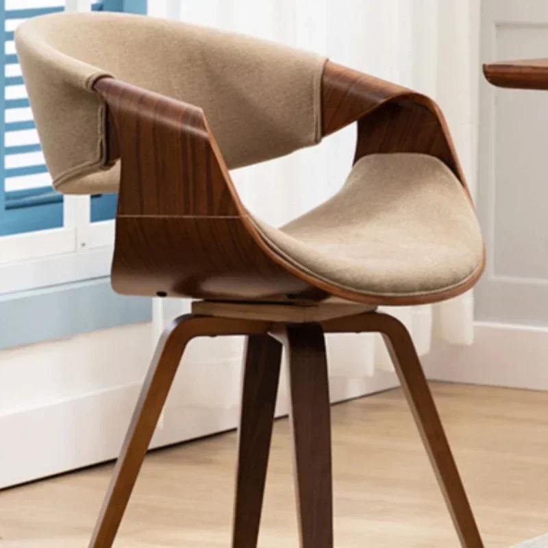 Итальянский удобный обеденный стул со спинкой домашний табурет из цельного