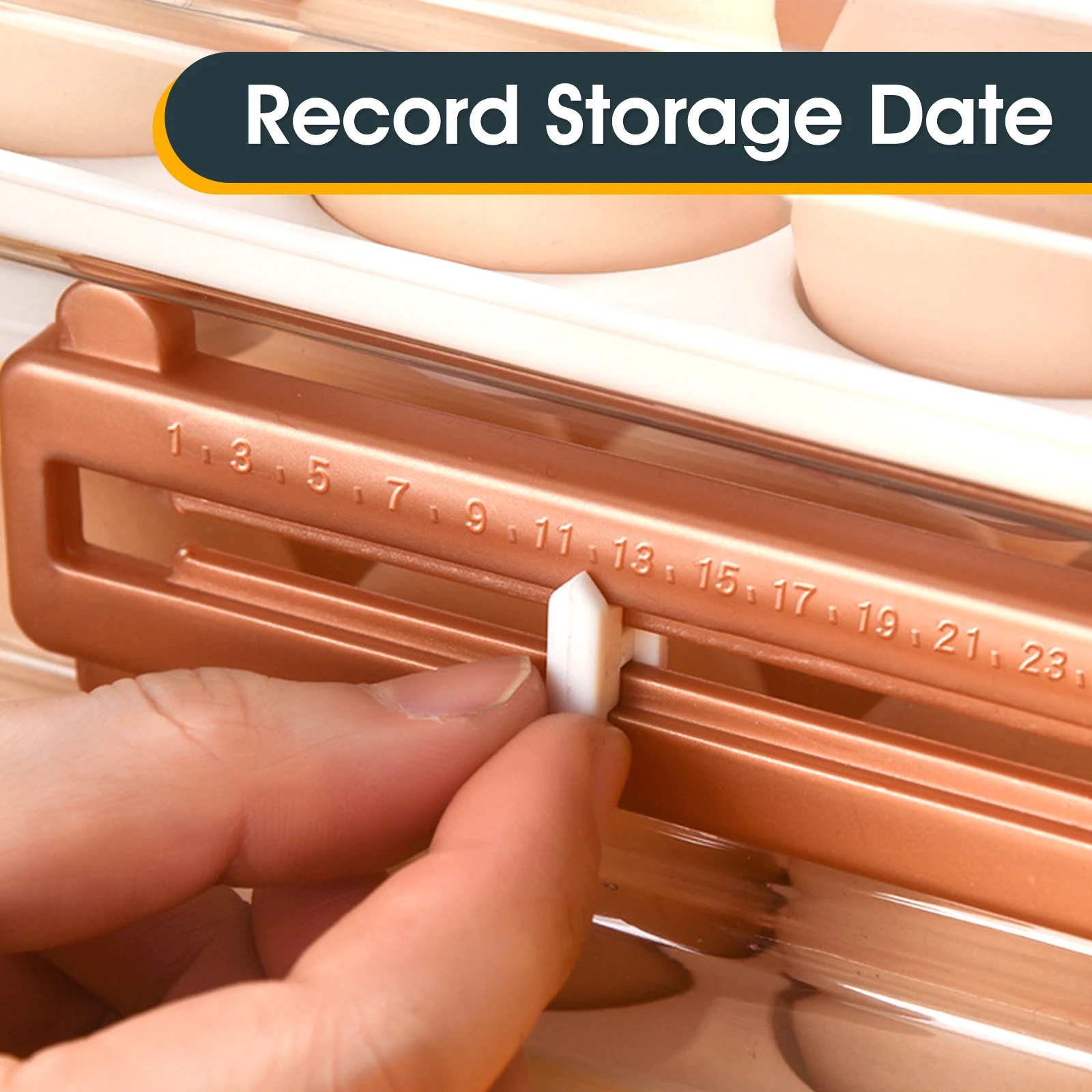 2-Φ ящик большой емкости штабелируемые ящики для хранения яиц с шкалой времени 32/60