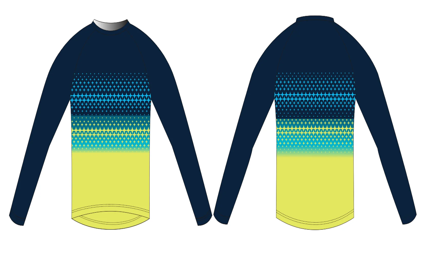 

High-Quality MTB Jersey Mountain Bike Wear Jersey Sublimation Round Neck Long Sleeve Cycling Shirt Tops