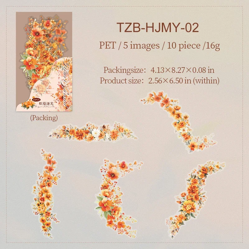 

Набор стикеров JIANWU цветочные границы