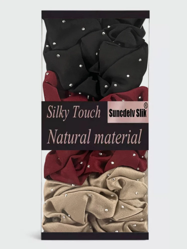 Suncdelv Бриллиантовая звезда Mantian, Однотонные резинки для волос, модные высококачественные резинки для волос, женские аксессуары для волос