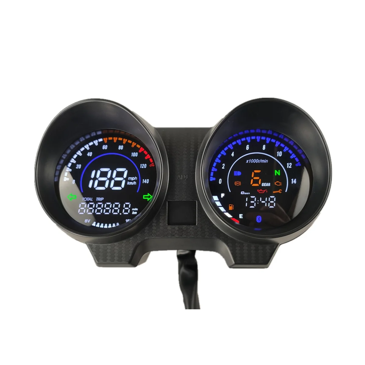 

СВЕТОДИОДНЫЙ цифровой приборной панели для мотоцикла, измеритель оборотов в минуту, спидометр для бразильских Титанов 150 Honda CG150 Fan150, с Bluetooth
