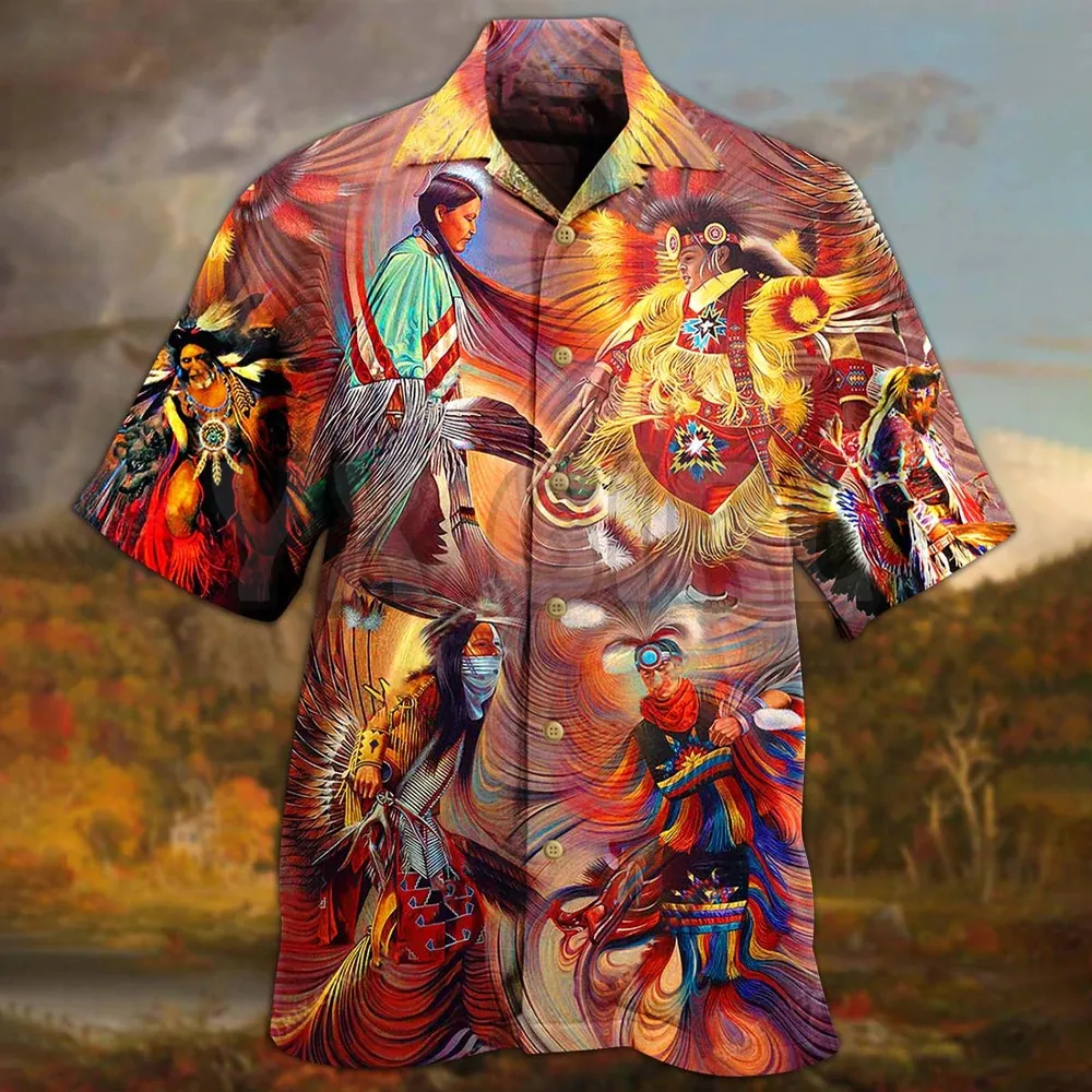 

Native Together Hawaii Shirt 3D All Over Printed Hawaiian Shirt Men's For Women's Harajuku Casual Shirt Unisex