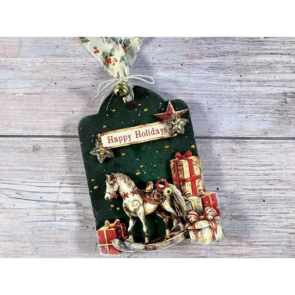 Ленты снежинки Рождественский узор звезды гусиные домики пуансетия