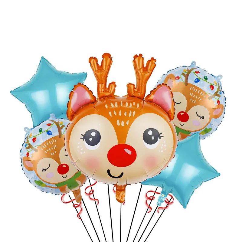 

Christmas Tree Candy Crutch Foil Balloons Set Santa Claus Snowman Penguin Xmas Ballon Merry Christmas Decor Baloon Happy 2023