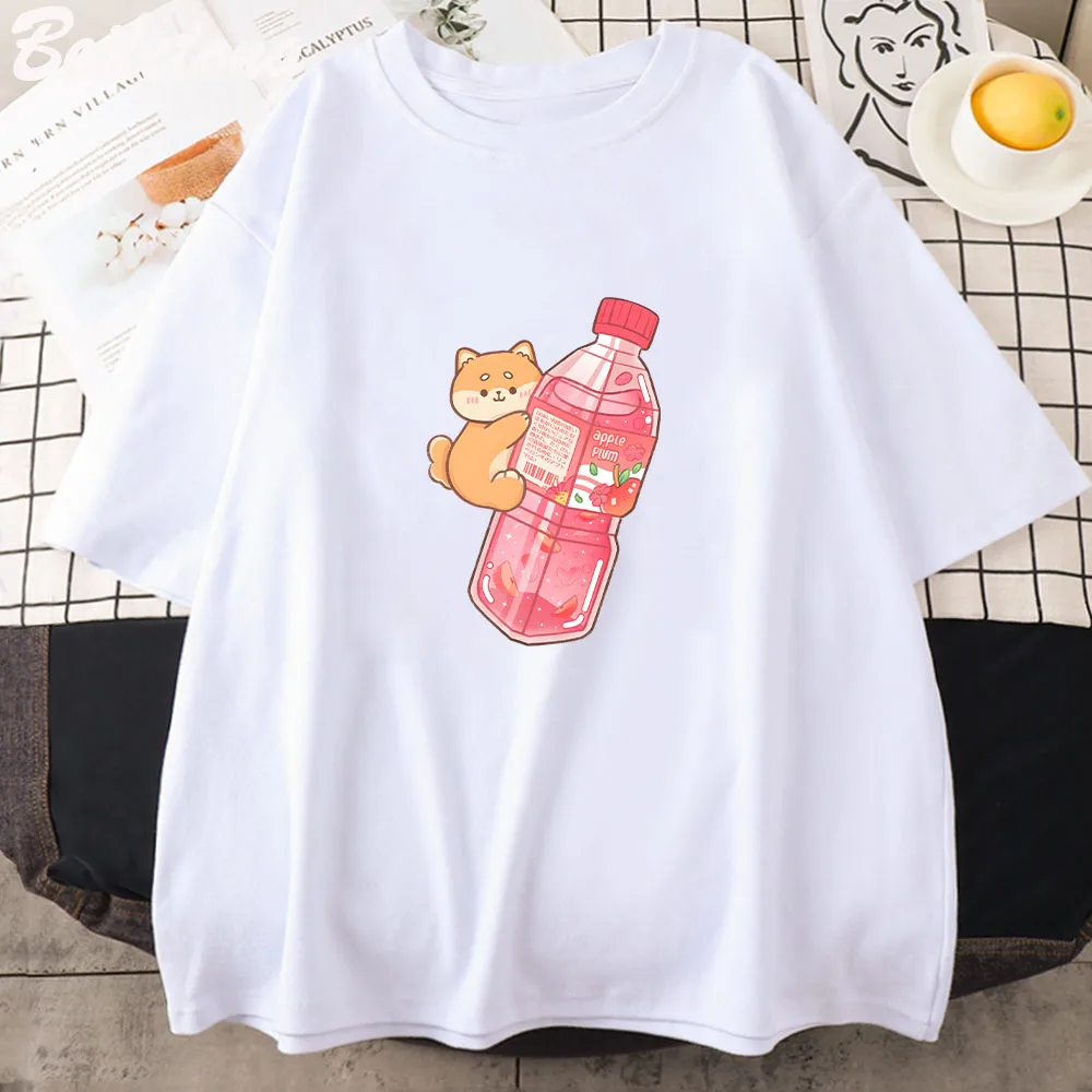 

Shiba Apple Plum Capilco Juice Classic T-Shirt Short Sleeve Women Men T-shirt Harajuku Streetwear Japan Fashion Anime Clothes