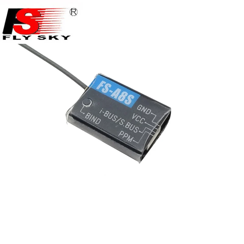 In Stock Flysky FS-A8S 2.4G 8CH Mini Receiver with PPM i-BUS SBUS For RC Qaudcopter FPV Racing Drone Compatible FS i6 FS i6S