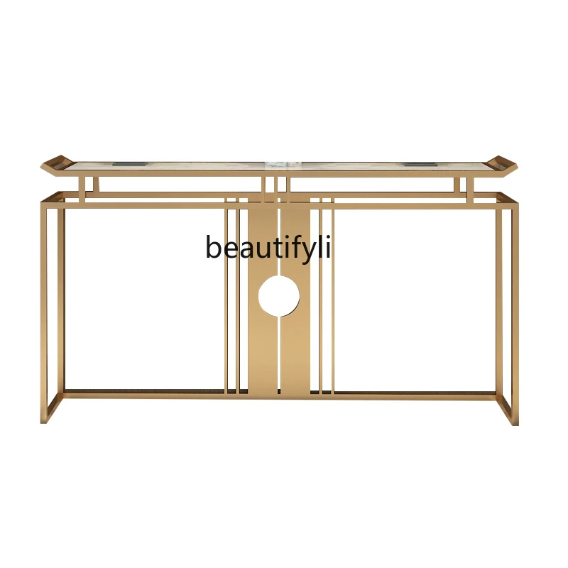 

zqHome Marble Hallway Table Lobby Club Decoration Side View Table Several Aisle against the Wall Console