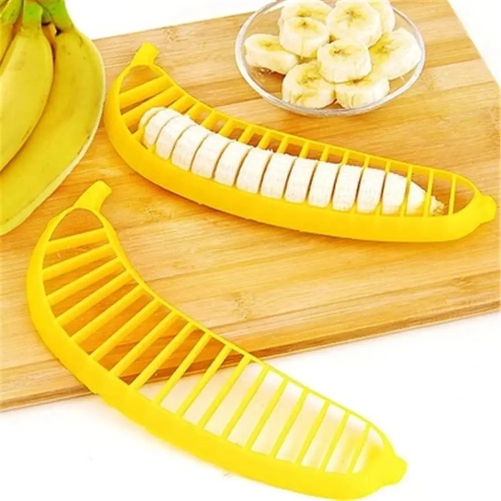 

Plastic Banana Slicers Cutter Sausage Shredders Fruit Salad Maker Multifunctional Fruit Salad Cook Cutter Kitchen Gadgets