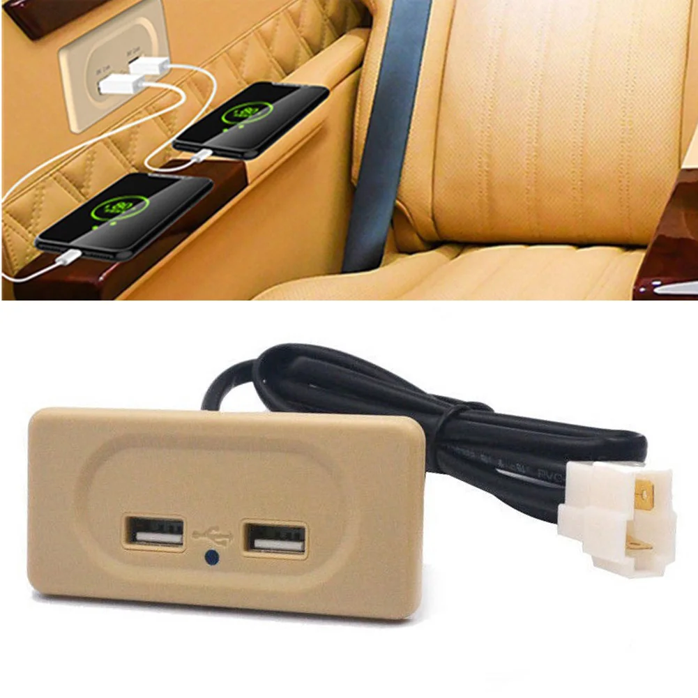 

Universal Usb Outlets 4.8A 12V Dual USB Charging Socket Appliance Charger Adapter For Car Camper Truck RV Bus Yacht Motorhome