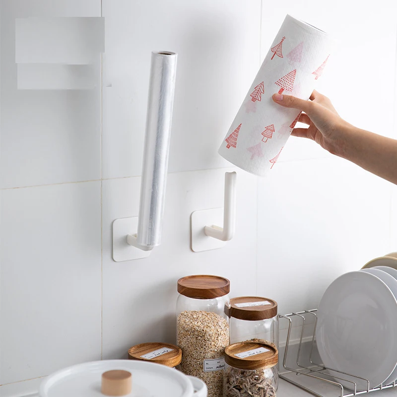 

Household Multifunctional Hook Kitchen Pot Cover Wall Hook No Punching L-shaped Large Storage Hook