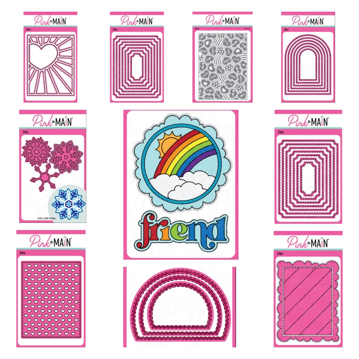 

Love Rectangle Metal Cutting Dies Scrapbook Diary Decoration Stencil Embossing Template DIY Greeting Card Handmade