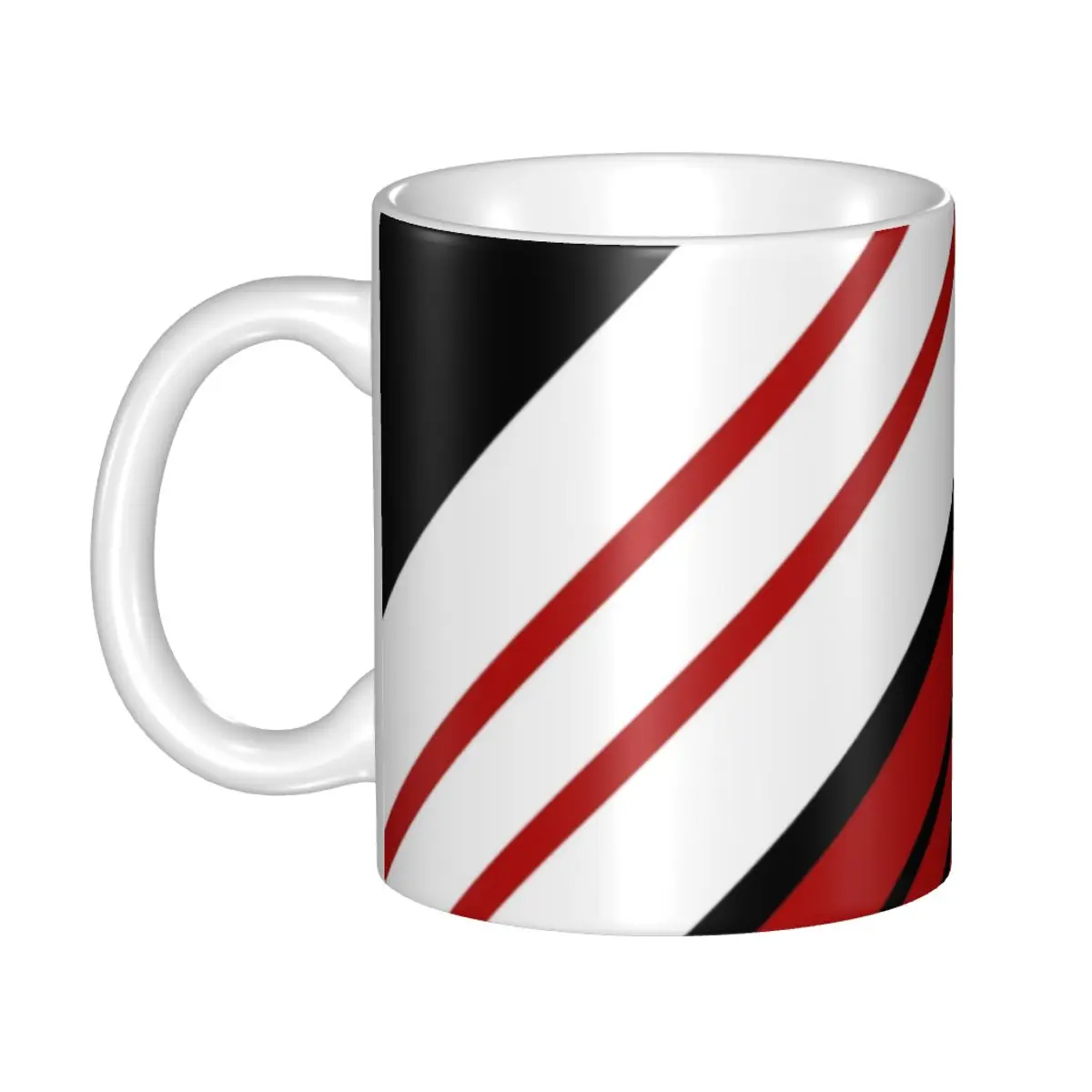 

Кофейные кружки с диагональными полосами, сделай сам, элегантная керамическая кружка для чая и молока с абстрактным геометрическим узором ...