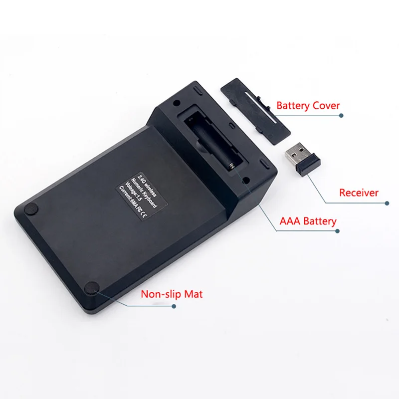 Цифровая клавиатура 2 4G Беспроводная USB-клавиатура с цифрами 18 клавиш для