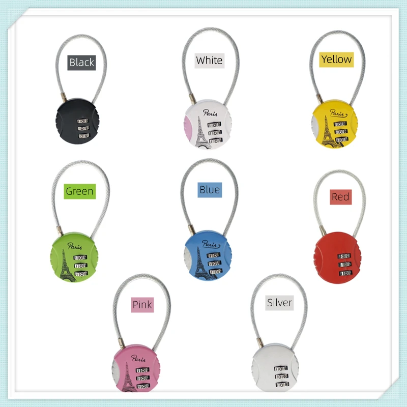 

3 Digit Password Combination Padlock Suitcase Luggage Mini Code Keyed Drawer Anti-Theft Lock New Arrival