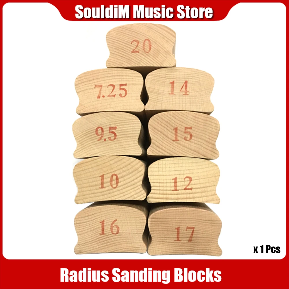 

1 Piece Radius Sanding Blocks For Guitar Bass Fret Leveling Fingerboard Luthier Tool