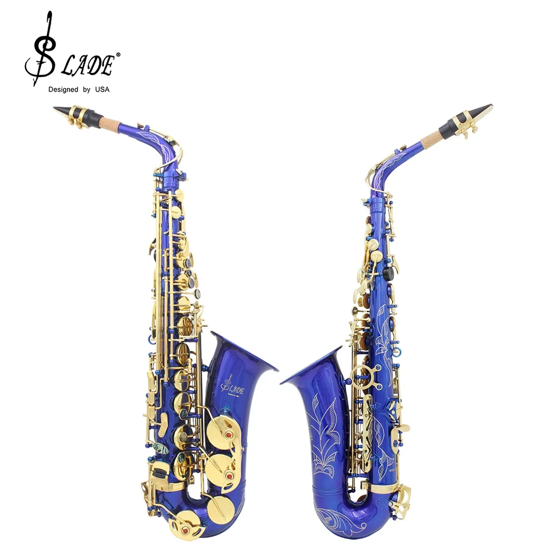 SLADE Eb альт-саксофон морское ушко клавиши латунный корпус набор саксофонов с