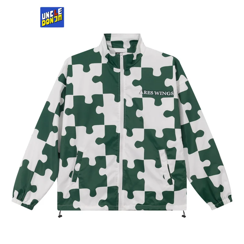 

Korean Fashion Loose Casual Sports Jacket Street Men And Women Hip Hop Windbreaker Jacket Casual Outerwear & Coats Dropship