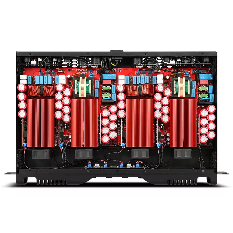 Фото PA41300 1U 1300W Усилитель мощности 4-канальный цифровой аудиоусилитель профессионального класса, усилитель мощности класса D для линейных массивов, предусилитель для акустических систем. №2