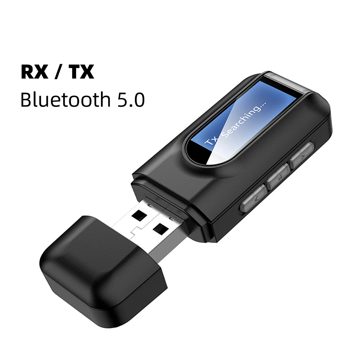 

2 в 1 USB Bluetooth 5,0 аудио передатчик приемник ЖК-дисплей 3,5 мм AUX стерео беспроводной адаптер ключ для ПК ТВ автомобильные наушники
