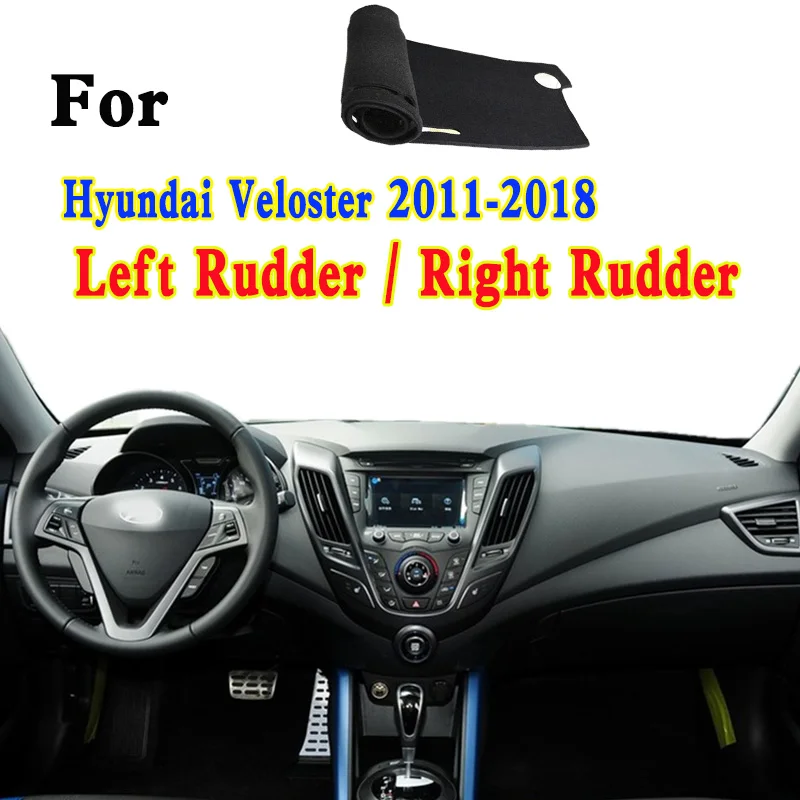 

For 2011-2018 Hyundai Veloster SR FS Car-Styling Dashmat Dashboard Cover Instrument Panel Insulation Protective Pad Ornaments