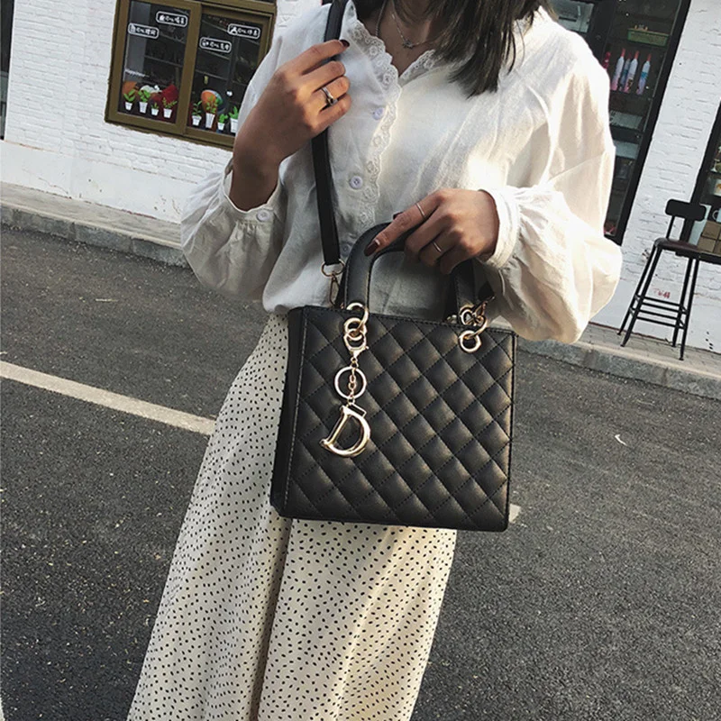 

New Fashion Shoudler Bag For Women Classic Vintage Soft PU Leather Handbags Large Capacity Tote Bag Many Pockets Messenger Bag