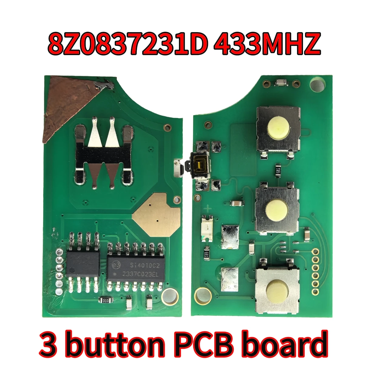 

4D0837231/A/K/N 8Z0837231D 433 МГц 3 кнопки ID48 чип-брелок автомобильный дистанционный откидной ключ для Audi A3 A4 A6 A8 TT RS4 Quattro 1994-2004