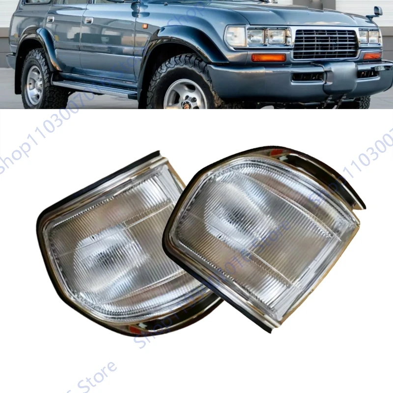 Фото Для Toyota Land Cruiser 4500 80 LC80 FZJ80 1991 1992 1993 1994-1997 Противотуманный фонарь переднего бампера, угловой сигнальный фонарь без лампочки №1