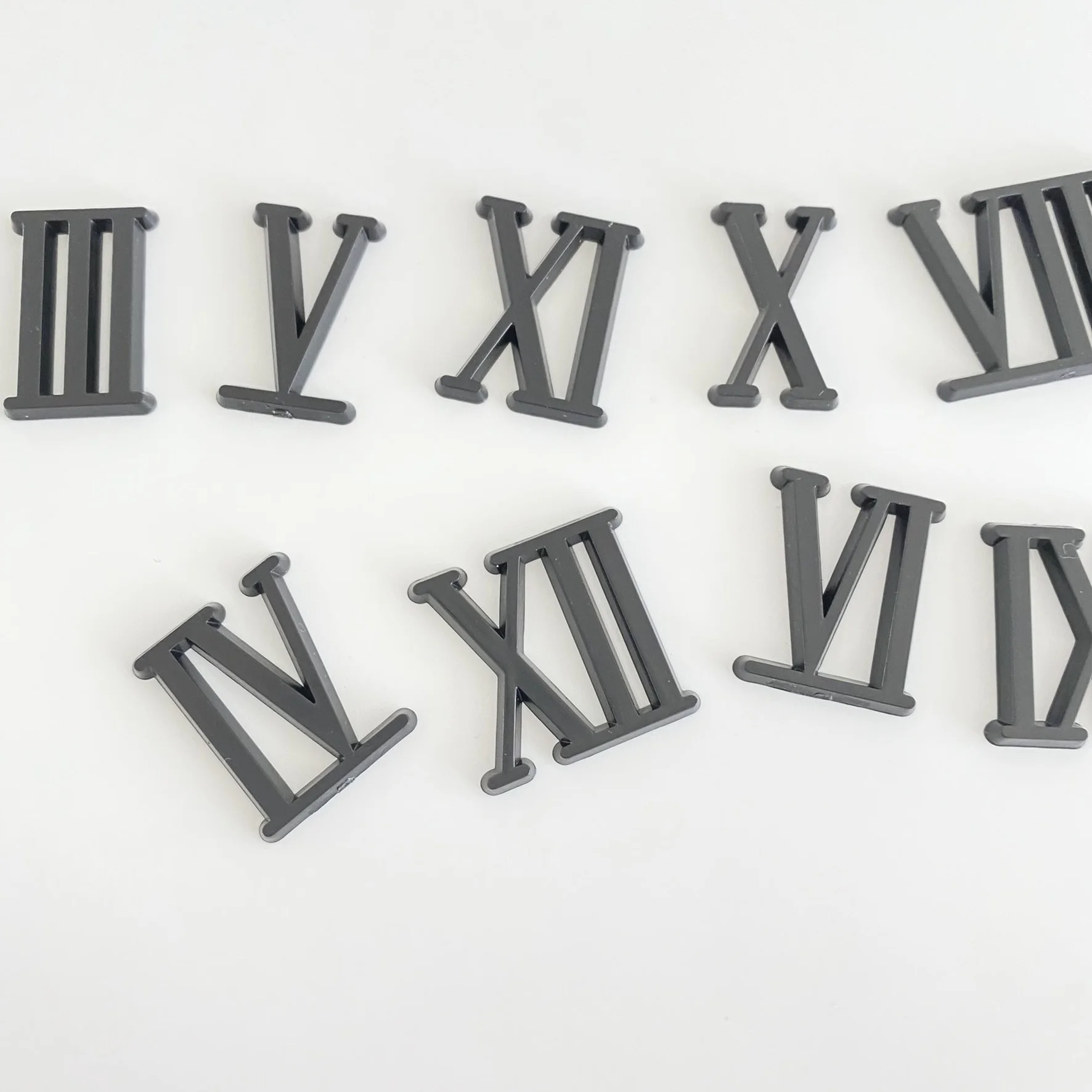 20Sets 2CM BLACK Roman Numerals for DIY Quartz Clock Movement Mechanism Repair Accessories | Дом и сад
