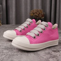pink rick canvas jumbo sneakers rick women shoes ro trainer classic owens sneakers mens casual shoes canvas men shoe