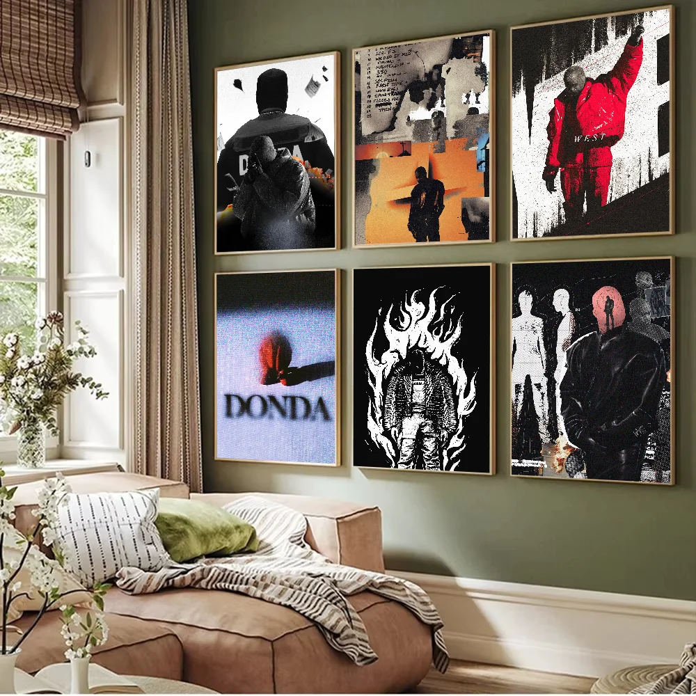 Канье Уэст Донда печать плакатов фестиваль произведений искусства спальня клуб