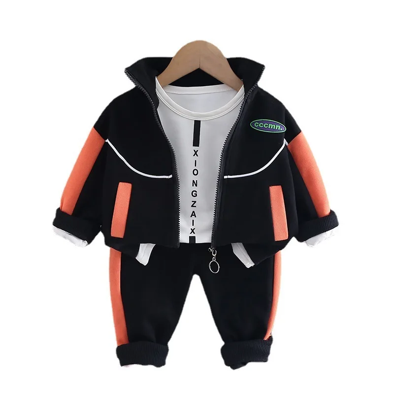 

New Autumn Baby Outfits Children Girls Clothes Suit Boys Jacket T-Shirt Pants 3Pcs/Sets Toddler Casual Costume Kids Tracksuits