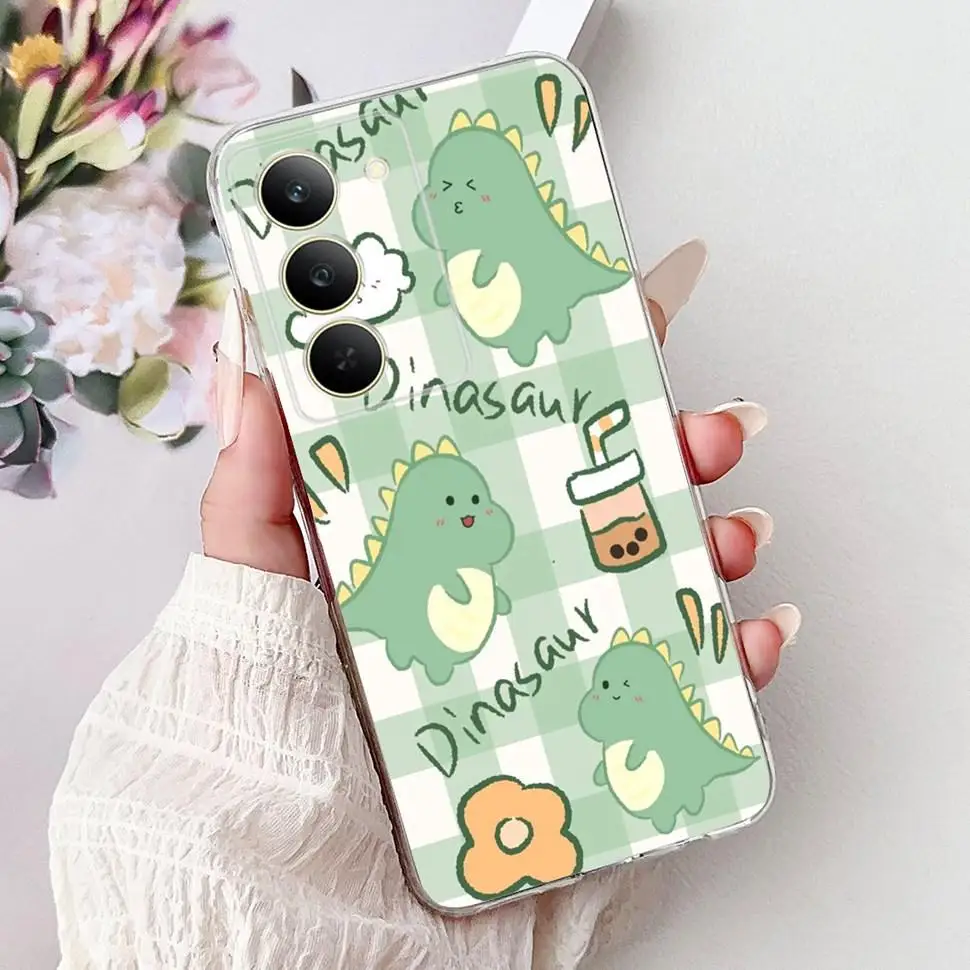 Для Realme 14x 5G чехол красочный художественный роспись мягкий силиконовый