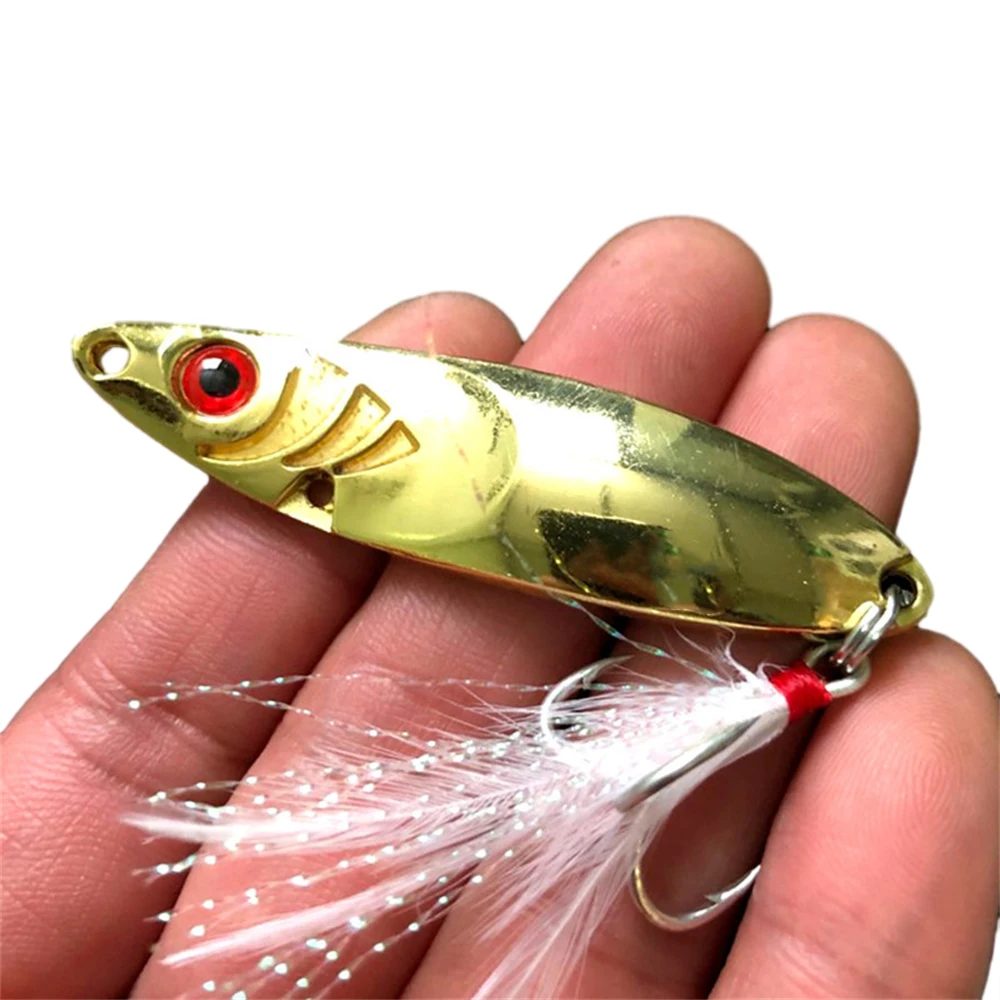 

Fake Bait Lure Spoon Metal Sequins Spinner Spoon Luya Fishing Hard Baits