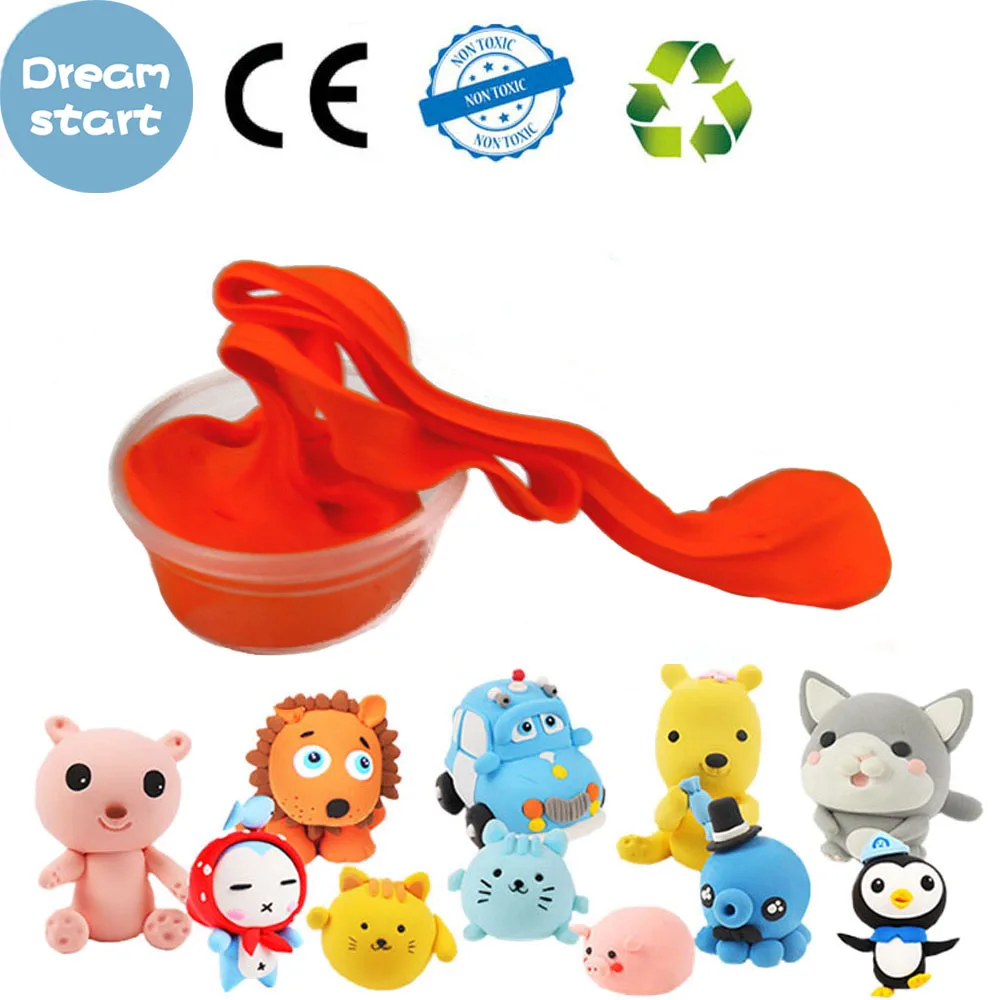 

2 Box Butter Slime Clay DIY Fluffy Floam Slime Soft Supplies Antistress Education Craft Magic Sand Plasticine Toy For Kids