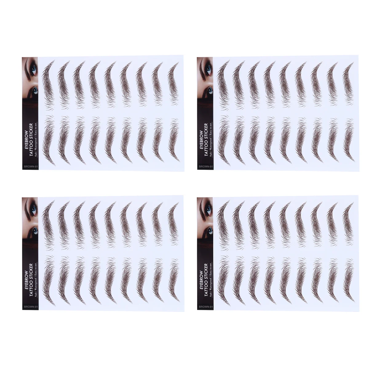 

Stencil Eyebrow Tool Imitation Stencils Artificial 6D Hair-Like Eyebrows Stickers Transfer Water Waterproof