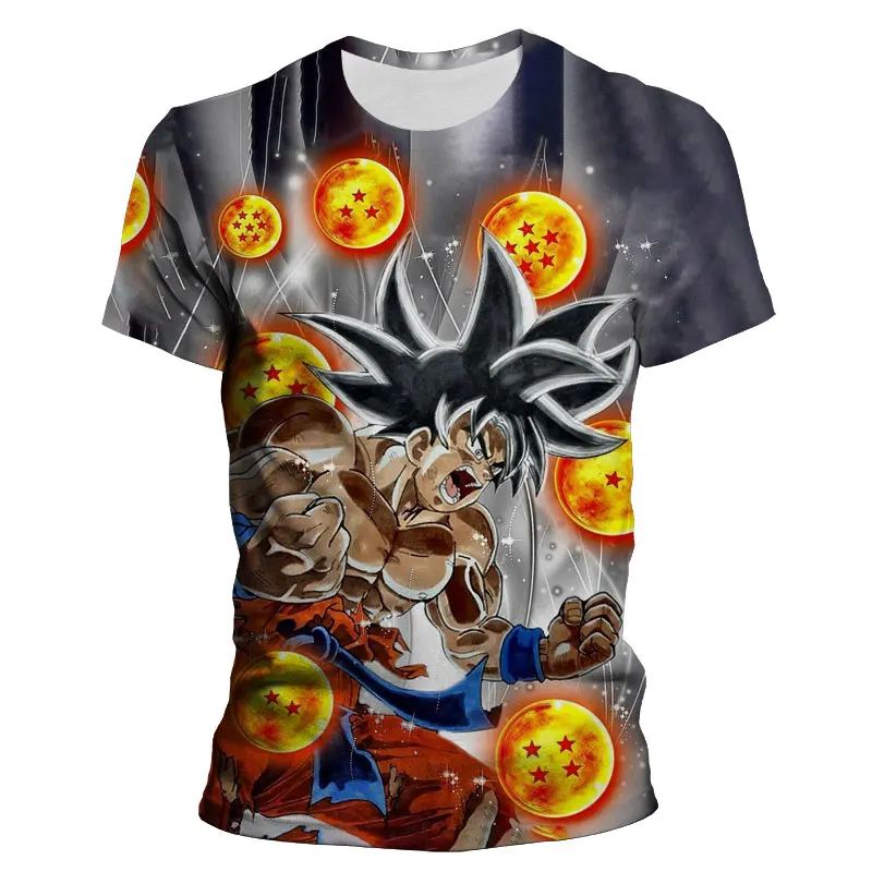 T Shirt For Men Bandai Dragon Ball 3D Print Cartoon Anime Children Clothing Summer Streetwear Women T-shirts Tee Tops