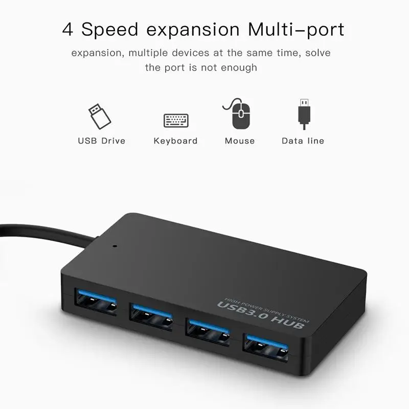 USB 3 0 4 порта типа C Hub высокоскоростной кабель для передачи данных адаптер