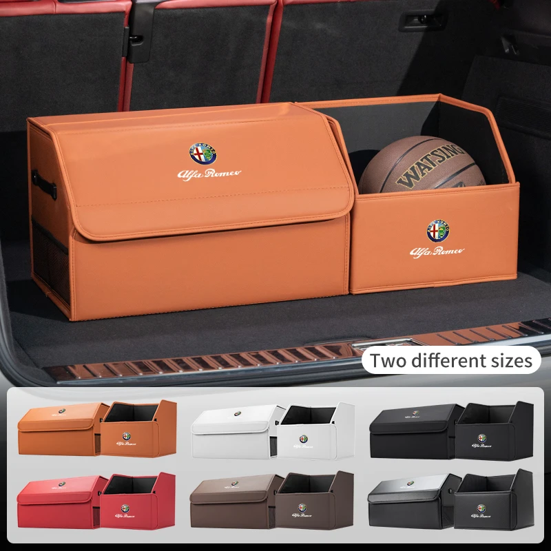 Кожаный багажник автомобиля дорожная сумка-органайзер для Alfa Romeo Giulietta 159 147 156 166