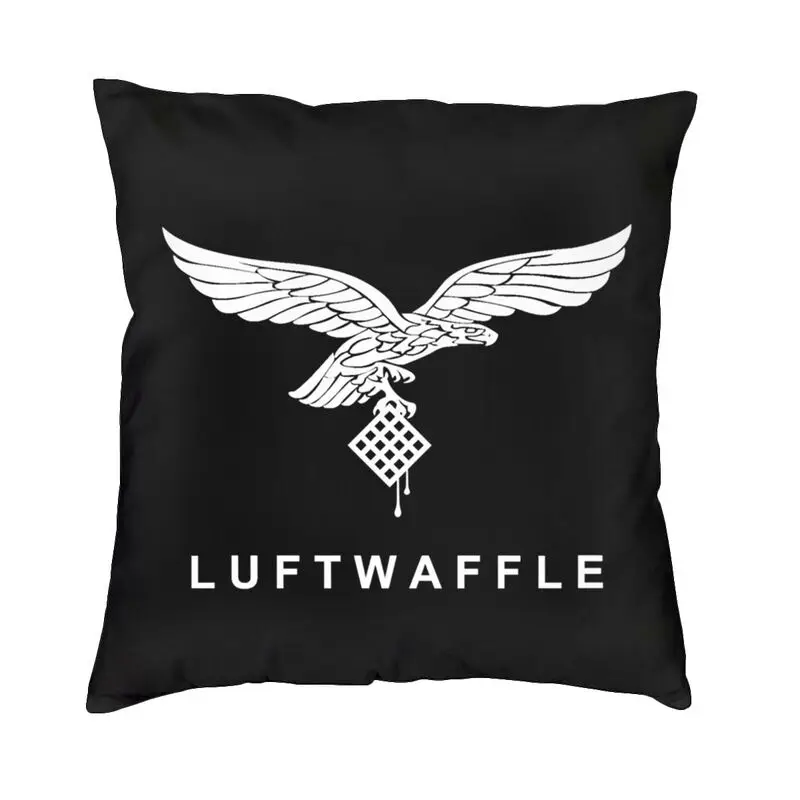 Vintage White Luftwaffe Cushion Covers German Air Force Germany France Velvet Cute Throw Pillow Case Decoration Salon