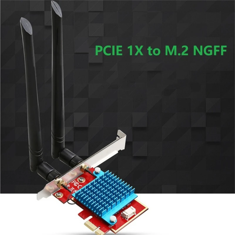 

PCIe-1X to .2 NGFF-Ekey Card Slot Expansion to PCIE Adapter PCI-Express Adapter