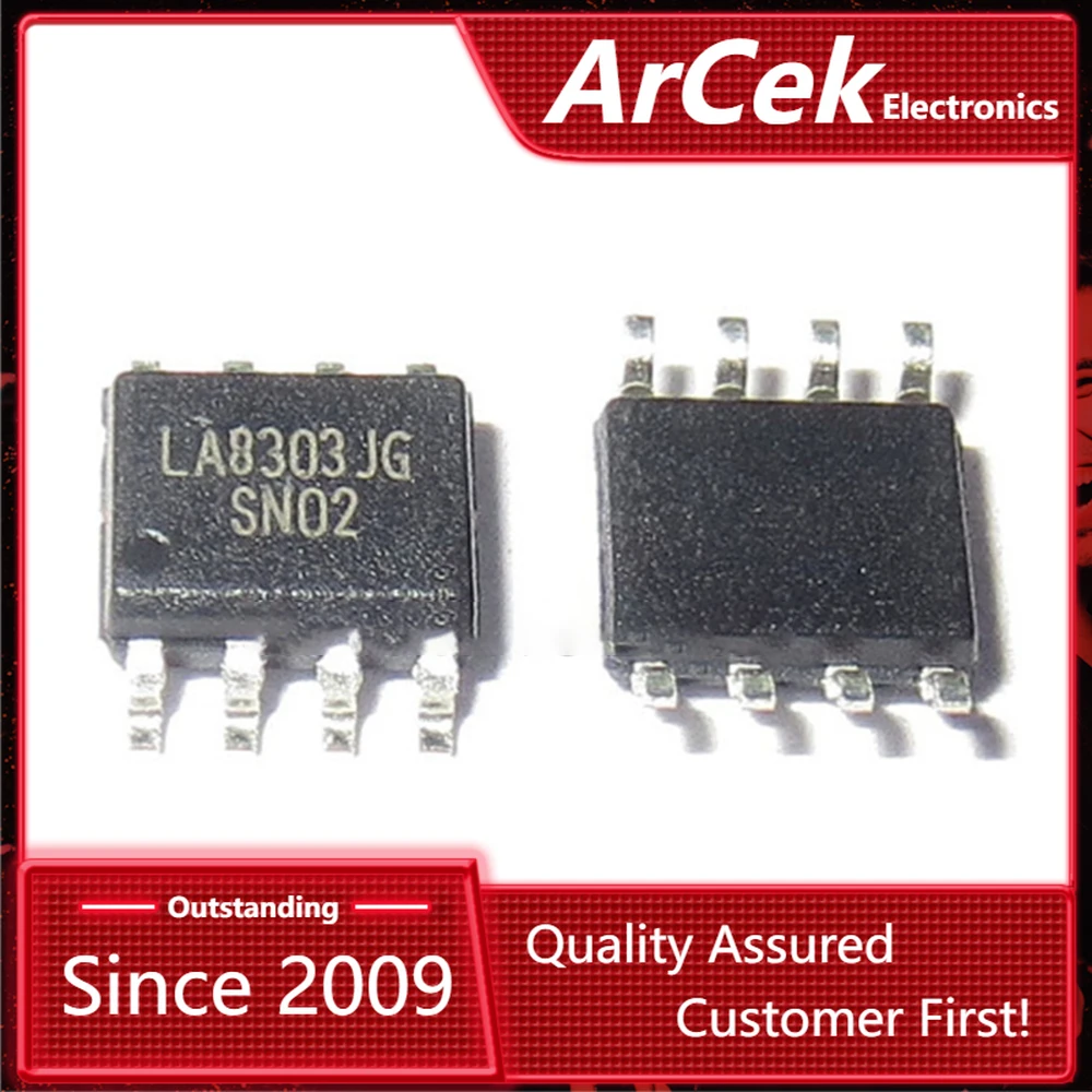 

2pcs/lot LA8303 LA8303JG SOP-8 In Stock