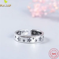 real 925 sterling silver jewelry stars open rings for women original design luxury femme popular accessories 2022 new