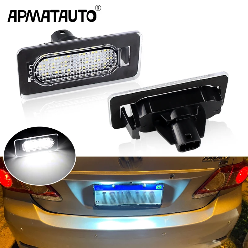 

2PCS LED Number License Plate Light Lamp Assembly Replacement For 2014-2021 Toyota Corolla Sedan OEM: # 81270-02250 8127002250