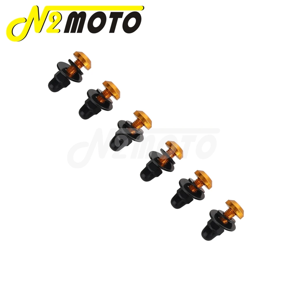 6 шт. мотоцикл лобовое стекло T25 болт 7 цветов для Harley Мемфис оттенки Road Warrior